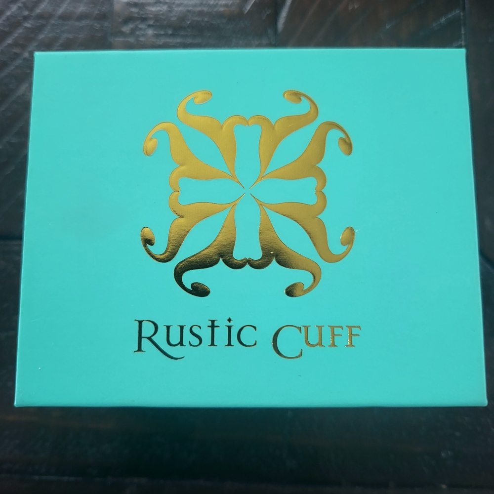 Rustic Cuff Teal and Gold Box